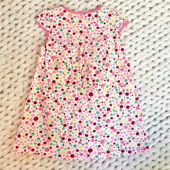 Hanna Andersson Dress Short Sleeve Dot Print Dress Size 3t - Picture 3 of 3